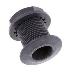 Raccord à vis pour robinets de vidange G1'' DN24 Bulkhead Polypropylène (pp) EPDM 10bar (140.5psi) FDA