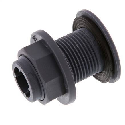 Raccord à vis pour robinets de vidange G3/4'' DN29.5 Bulkhead Polypropylène (pp) EPDM 10bar (140.5psi) FDA