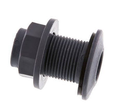 Raccord à vis pour robinets de vidange G3/4'' DN29.5 Bulkhead Polypropylène (pp) EPDM 10bar (140.5psi) FDA