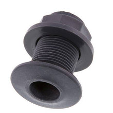 Raccord à vis pour robinets de vidange G3/4'' DN29.5 Bulkhead Polypropylène (pp) EPDM 10bar (140.5psi) FDA