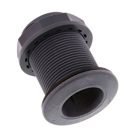 Raccord à vis pour robinets de vidange G1 1/2'' DN34.5 Bulkhead Polypropylène (pp) EPDM 10bar (140.5psi) FDA