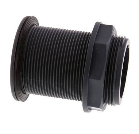Raccord à vis pour robinets de vidange G2'' DN45.5 Bulkhead Polypropylène (pp) EPDM 10bar (140.5psi) FDA