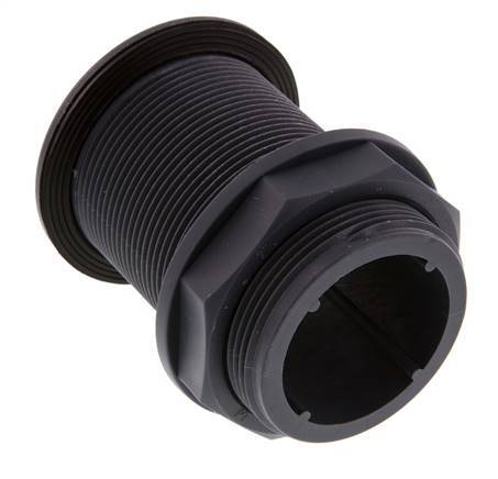 Raccord à vis pour robinets de vidange G2'' DN45.5 Bulkhead Polypropylène (pp) EPDM 10bar (140.5psi) FDA