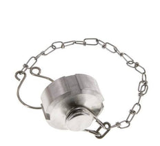 Ecrou borgne Rd34 X 1/8'' DN 15 Acier inoxydable 1.4404 NBR DIN 11851 FDA 21 avec chaîne