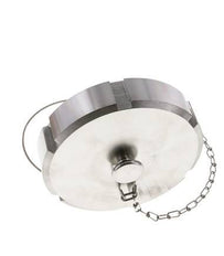 Cap Nut Rd110 X 1/4'' DN 80 Stainless Steel 1.4301 NBR DIN 11851 FDA 21 with Chain