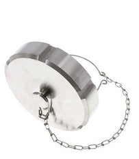 Cap Nut Rd110 X 1/4'' DN 80 Stainless Steel 1.4301 NBR DIN 11851 FDA 21 with Chain