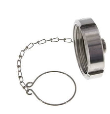 Cap Nut Rd65 X 1/6'' DN 40 Stainless Steel 1.4404 NBR DIN 11851 FDA 21 with Chain
