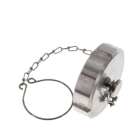 Cap Nut Rd65 X 1/6'' DN 40 Stainless Steel 1.4404 NBR DIN 11851 FDA 21 with Chain