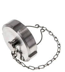 Cap Nut Rd65 X 1/6'' DN 40 Stainless Steel 1.4301 NBR DIN 11851 FDA 21 with Chain