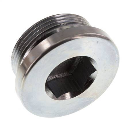 Bouchon M42 X 2 Acier NBR avec hexagone interne 250bar (3512.5psi)
