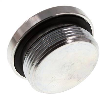Bouchon M42 X 2 Acier NBR avec hexagone interne 250bar (3512.5psi)