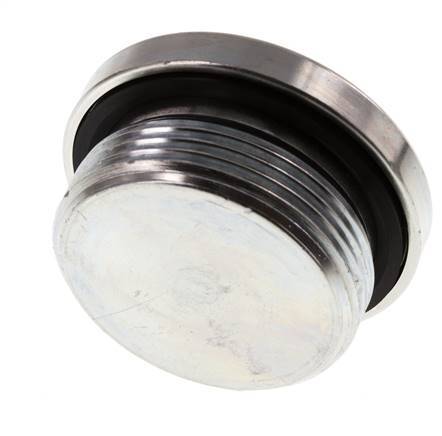 Bouchon M42 X 2 Acier NBR avec hexagone interne 250bar (3512.5psi)