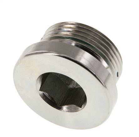 Plug M33 X 2 Steel FKM with Internal Hex 400bar (5620.0psi)