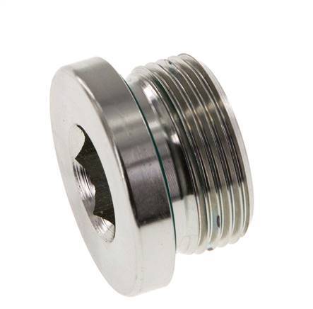 Bouchon M33 X 2 Acier FKM avec hexagone interne 400bar (5620.0psi)