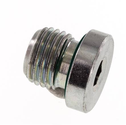 Plug M14 X 1.5 Steel FKM with Internal Hex 400bar (5620.0psi) [2 Pieces]