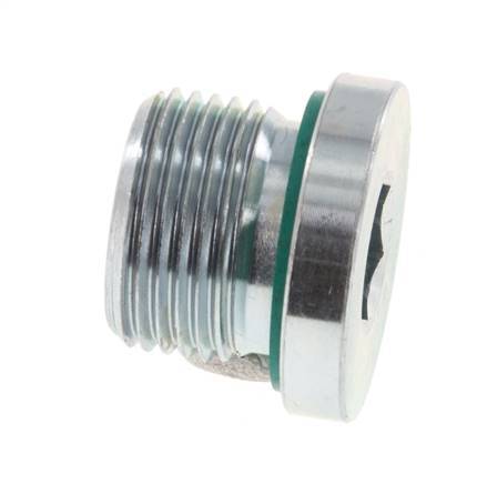 Plug M20 X 1.5 Steel FKM with Internal Hex 400bar (5620.0psi) [2 Pieces]