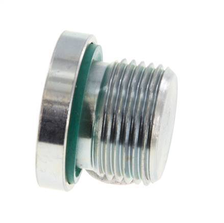 Plug M20 X 1.5 Steel FKM with Internal Hex 400bar (5620.0psi) [2 Pieces]