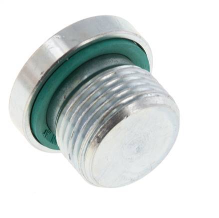 Plug M20 X 1.5 Steel FKM with Internal Hex 400bar (5620.0psi) [2 Pieces]