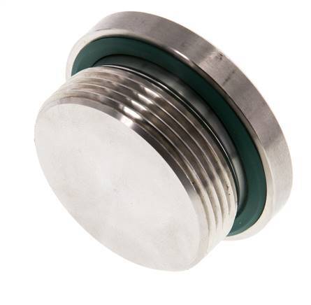 Bouchon M42 X 2 Acier inoxydable FKM avec hexagone interne 250bar (3512.5psi)