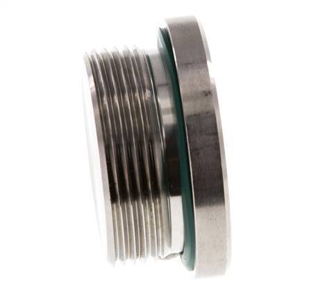 Bouchon M42 X 2 Acier inoxydable FKM avec hexagone interne 250bar (3512.5psi)