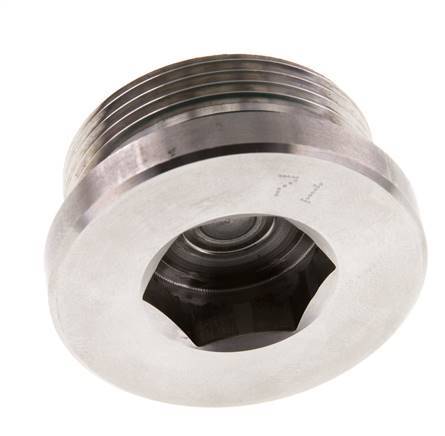 Bouchon M42 X 2 Acier inoxydable FKM avec hexagone interne 250bar (3512.5psi)