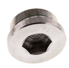 Bouchon M42 X 2 Acier inoxydable FKM avec hexagone interne 250bar (3512.5psi)