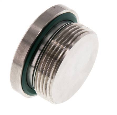 Bouchon M42 X 2 Acier inoxydable FKM avec hexagone interne 250bar (3512.5psi)