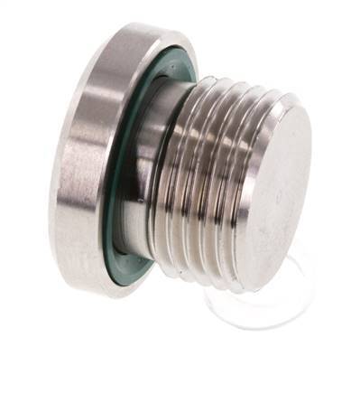 Bouchon M18 X 1,5 Acier inoxydable FKM avec hexagone interne 400bar (5620.0psi)