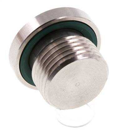 Bouchon M18 X 1,5 Acier inoxydable FKM avec hexagone interne 400bar (5620.0psi)