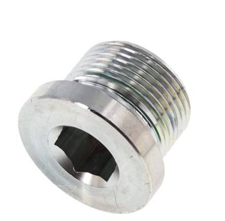 Plug M24 X 1.5 Steel FKM with Internal Hex 400bar (5620.0psi)