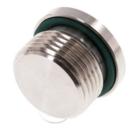 Bouchon M27 X 2 Acier inoxydable FKM avec hexagone interne 400bar (5620.0psi)