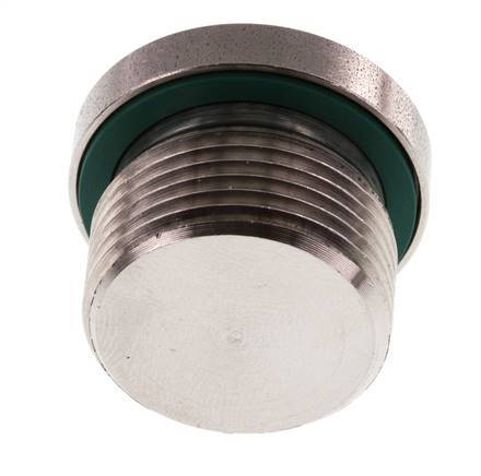 Bouchon M22 X 1,5 Acier inoxydable FKM avec hexagone interne 400bar (5620.0psi)