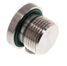 Bouchon M20 X 1,5 Acier inoxydable FKM avec hexagone interne 400bar (5620.0psi)