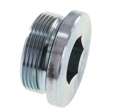 Bouchon M42 X 2 Acier FKM avec hexagone interne 250bar (3512.5psi)