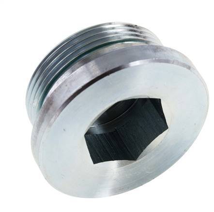 Bouchon M42 X 2 Acier FKM avec hexagone interne 250bar (3512.5psi)