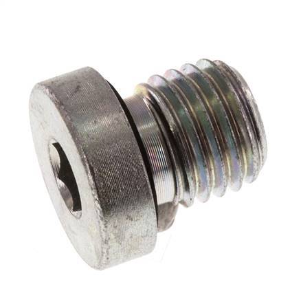 Plug M12 X 1.5 Steel NBR with Internal Hex 400bar (5620.0psi) [2 Pieces]