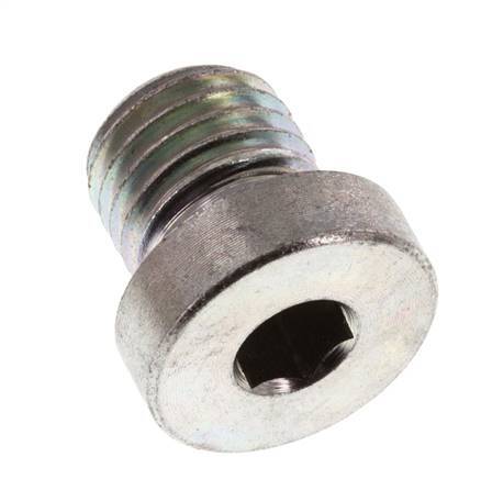 Plug M12 X 1.5 Steel NBR with Internal Hex 400bar (5620.0psi) [2 Pieces]