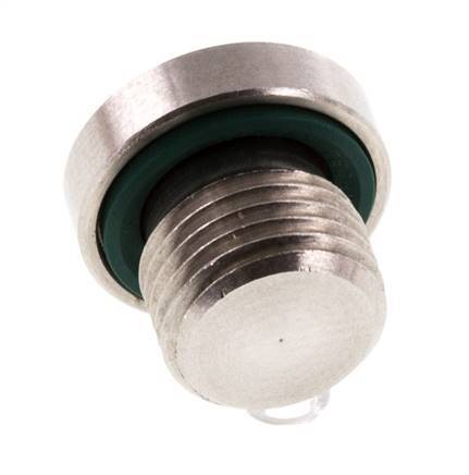 Bouchon M10 X 1 Acier inoxydable FKM avec hexagone interne 400bar (5620.0psi)