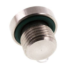 Bouchon M10 X 1 Acier inoxydable FKM avec hexagone interne 400bar (5620.0psi)