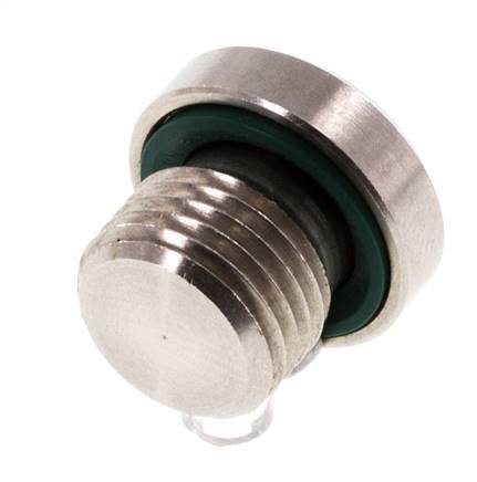 Bouchon M10 X 1 Acier inoxydable FKM avec hexagone interne 400bar (5620.0psi)