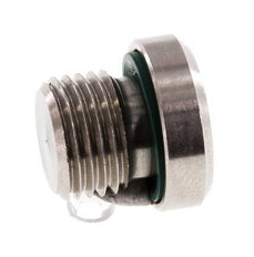 Bouchon M10 X 1 Acier inoxydable FKM avec hexagone interne 400bar (5620.0psi)