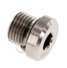 Bouchon M10 X 1 Acier inoxydable FKM avec hexagone interne 400bar (5620.0psi)