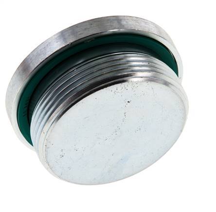 Bouchon M48 X 2 Acier FKM avec hexagone interne 250bar (3512.5psi)