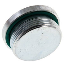 Bouchon M48 X 2 Acier FKM avec hexagone interne 250bar (3512.5psi)