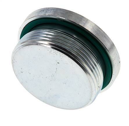 Bouchon M48 X 2 Acier FKM avec hexagone interne 250bar (3512.5psi)