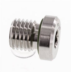 Bouchon M12 X 1,5 Acier inoxydable FKM avec hexagone interne 400bar (5620.0psi)