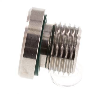 Plug M16 X 1.5 Stainless steel FKM with Internal Hex 400bar (5620.0psi)