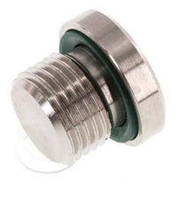 Bouchon M16 X 1,5 Acier inoxydable FKM avec hexagone interne 400bar (5620.0psi)