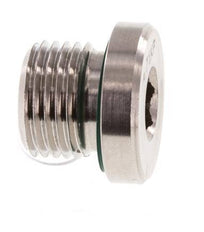Bouchon M16 X 1,5 Acier inoxydable FKM avec hexagone interne 400bar (5620.0psi)