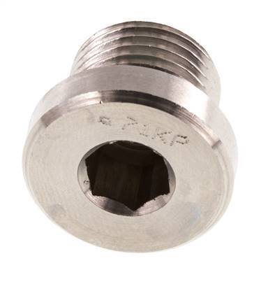 Bouchon M16 X 1,5 Acier inoxydable FKM avec hexagone interne 400bar (5620.0psi)